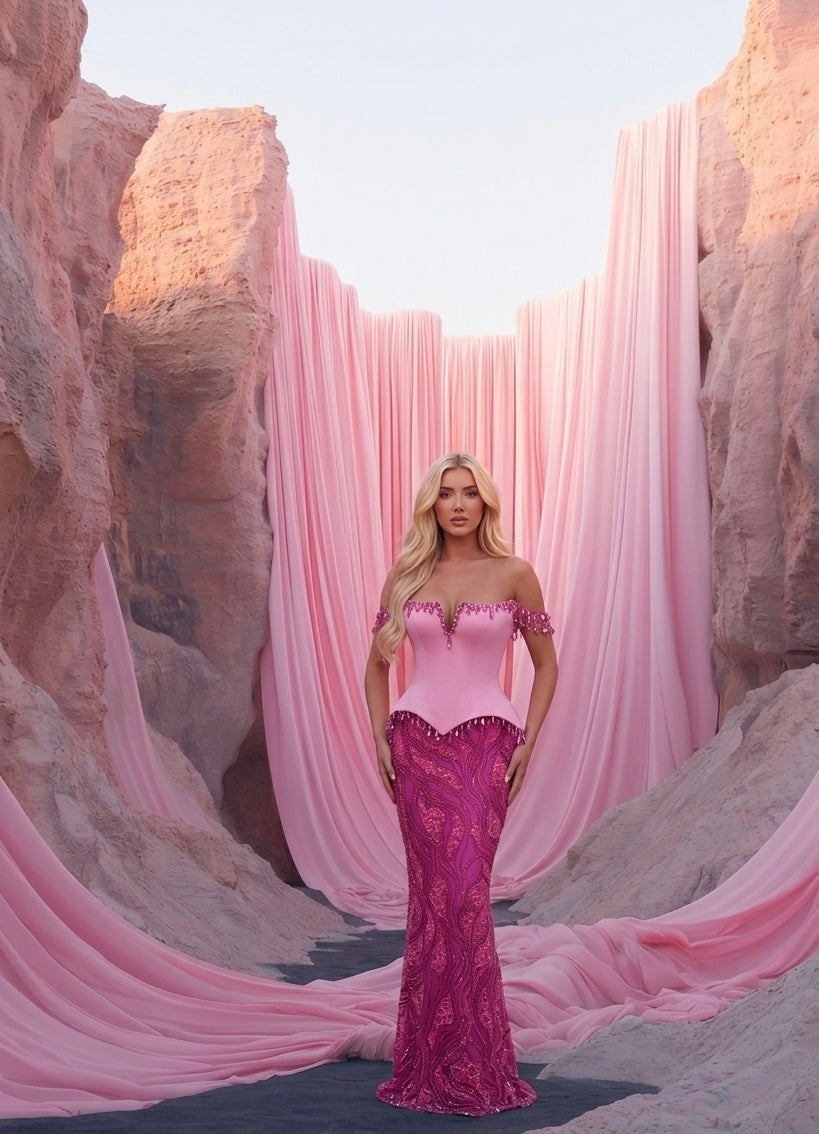 The Mirage Basque Gown