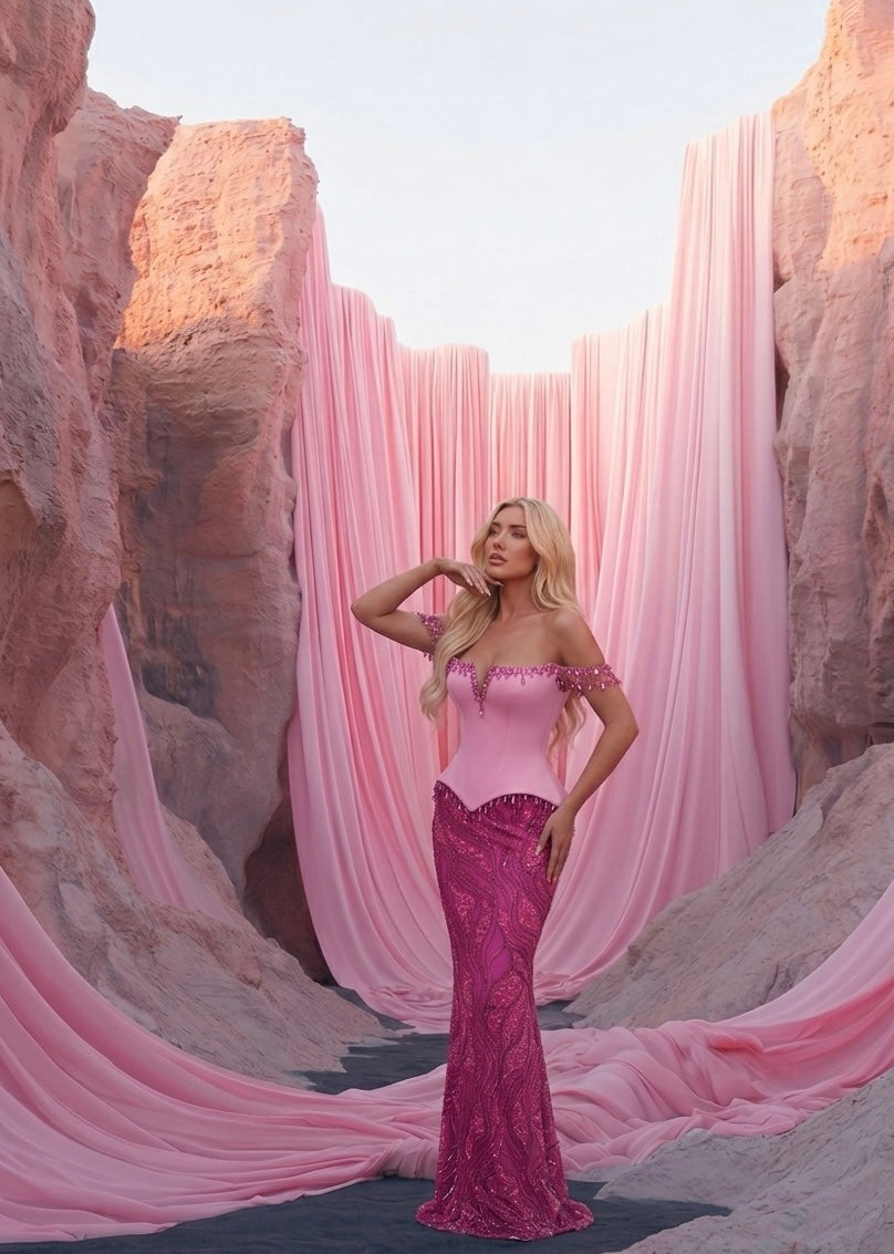 The Mirage Basque Gown