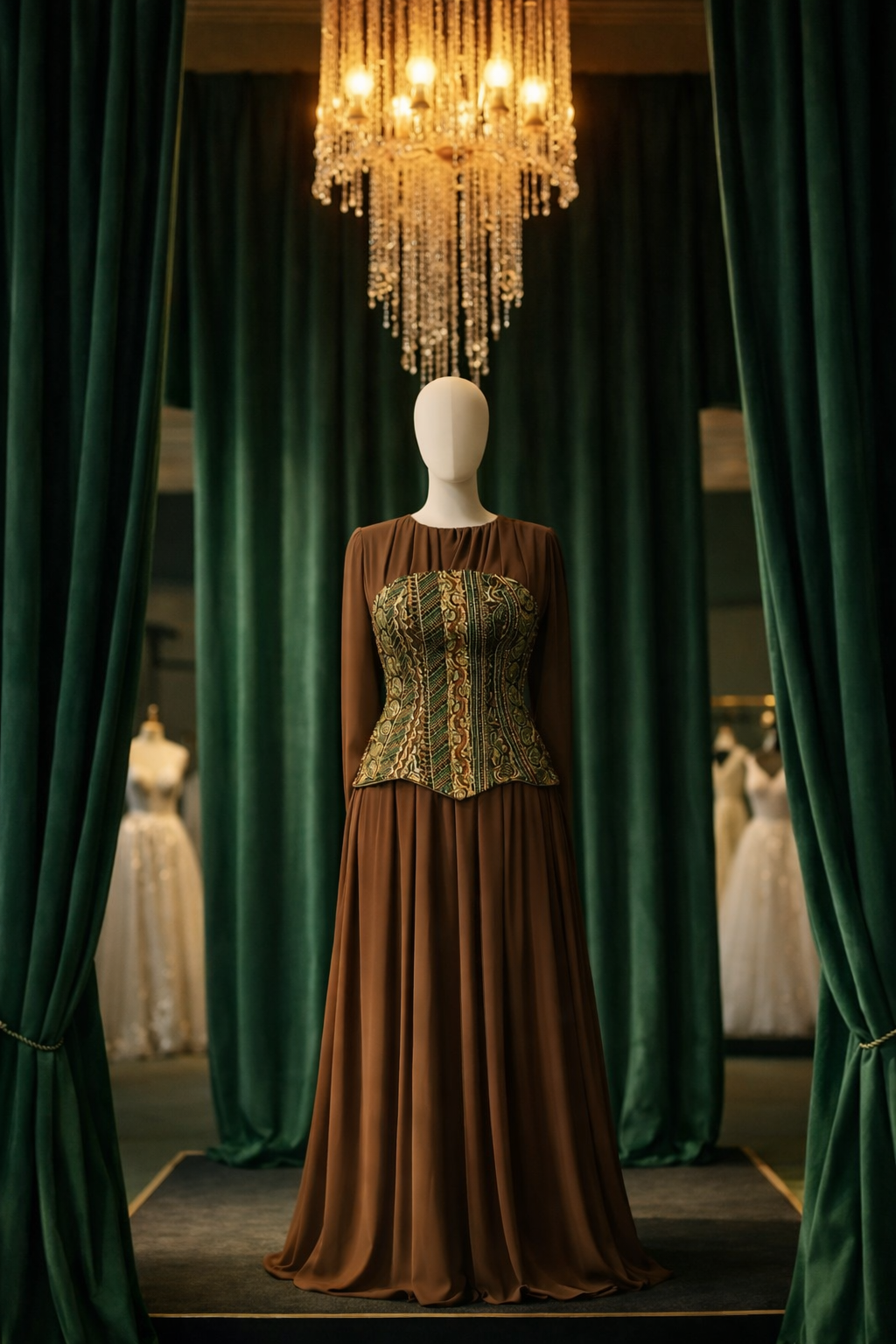 The Sovereign Damask Gown