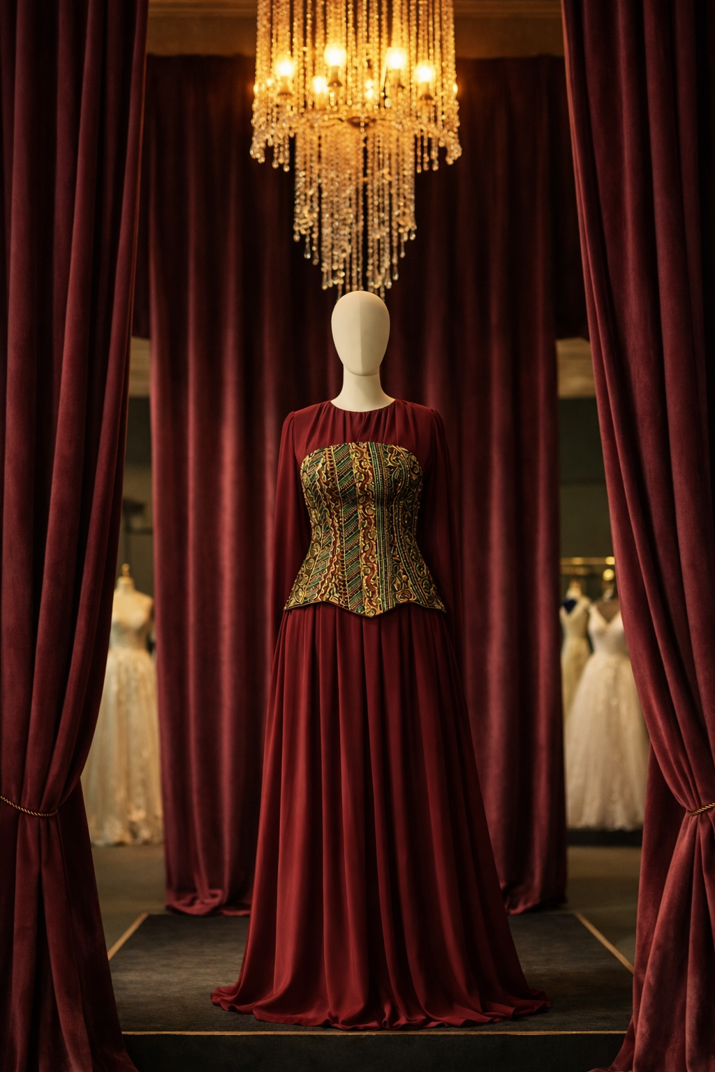 The Sovereign Damask Gown