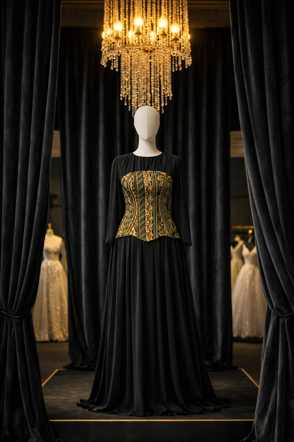 The Sovereign Damask Gown