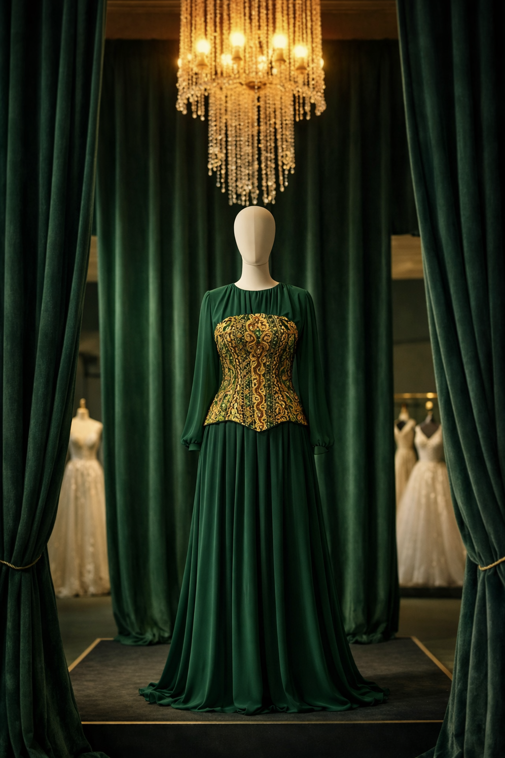 The Sovereign Damask Gown