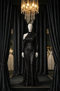 Nocturne Sequin Asymmetric Gown