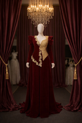 Sovereign Pearl-Encrusted Basque Waist Gown
